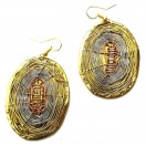 Brass Copper Earring Jhumka Jhumki Classy Jewelry Hook Drop Dangle Long EA256